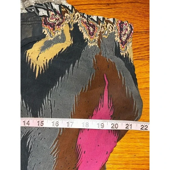 Sundance Womens 16 Dress Boho Ethnic Boho Flowy Empire Waist Cap Sleeve Festival - Picture 6 of 6